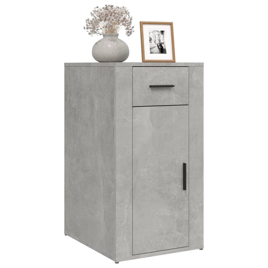 vidaXL Büroschrank Betongrau 40x49x75 cm Holzwerkstoff