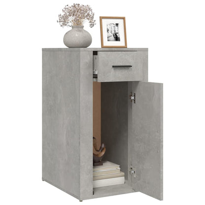 vidaXL Büroschrank Betongrau 40x49x75 cm Holzwerkstoff
