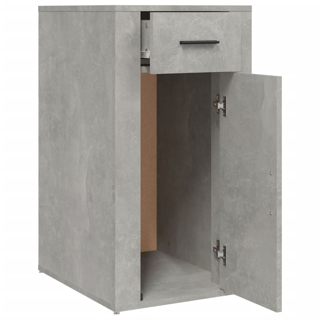 vidaXL Büroschrank Betongrau 40x49x75 cm Holzwerkstoff