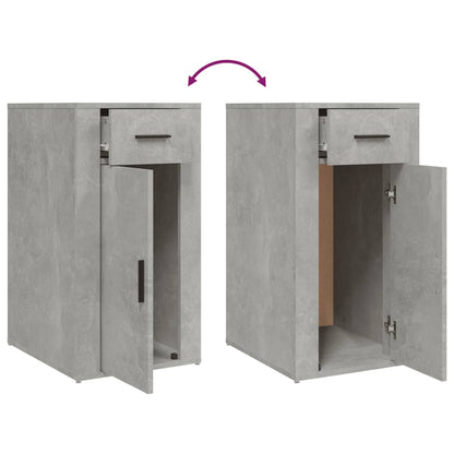 vidaXL Büroschrank Betongrau 40x49x75 cm Holzwerkstoff