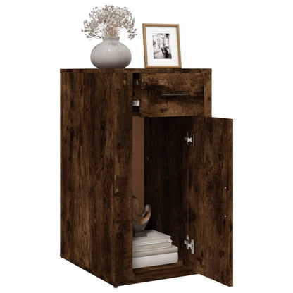 vidaXL Büroschrank Räuchereiche 40x49x75 cm Holzwerkstoff