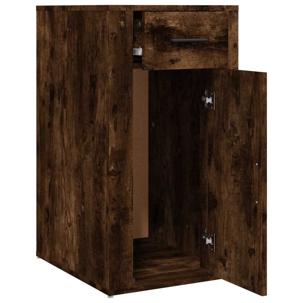 vidaXL Büroschrank Räuchereiche 40x49x75 cm Holzwerkstoff