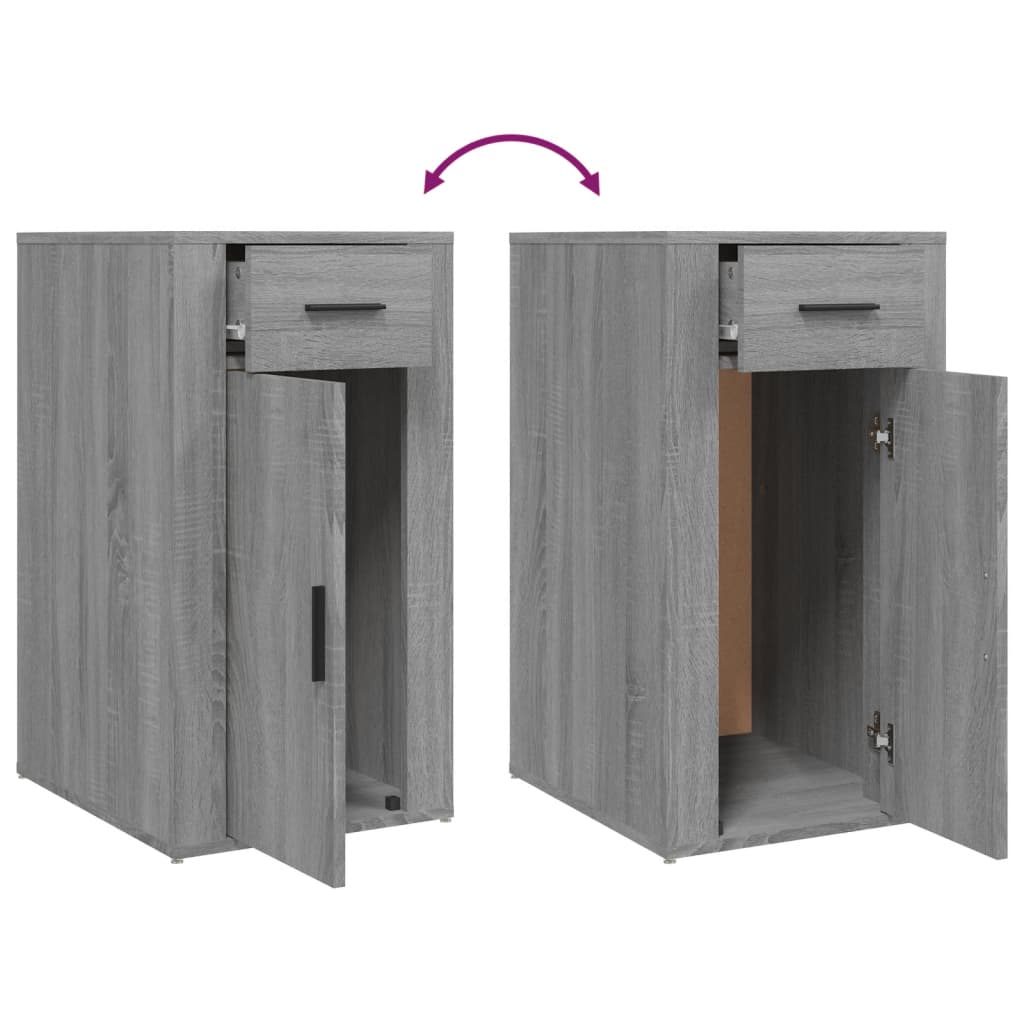 vidaXL Büroschrank Grau Sonoma 40x49x75 cm Holzwerkstoff
