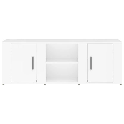 vidaXL TV-Schrank Hochglanz-Weiß 100x31,5x35 cm Holzwerkstoff