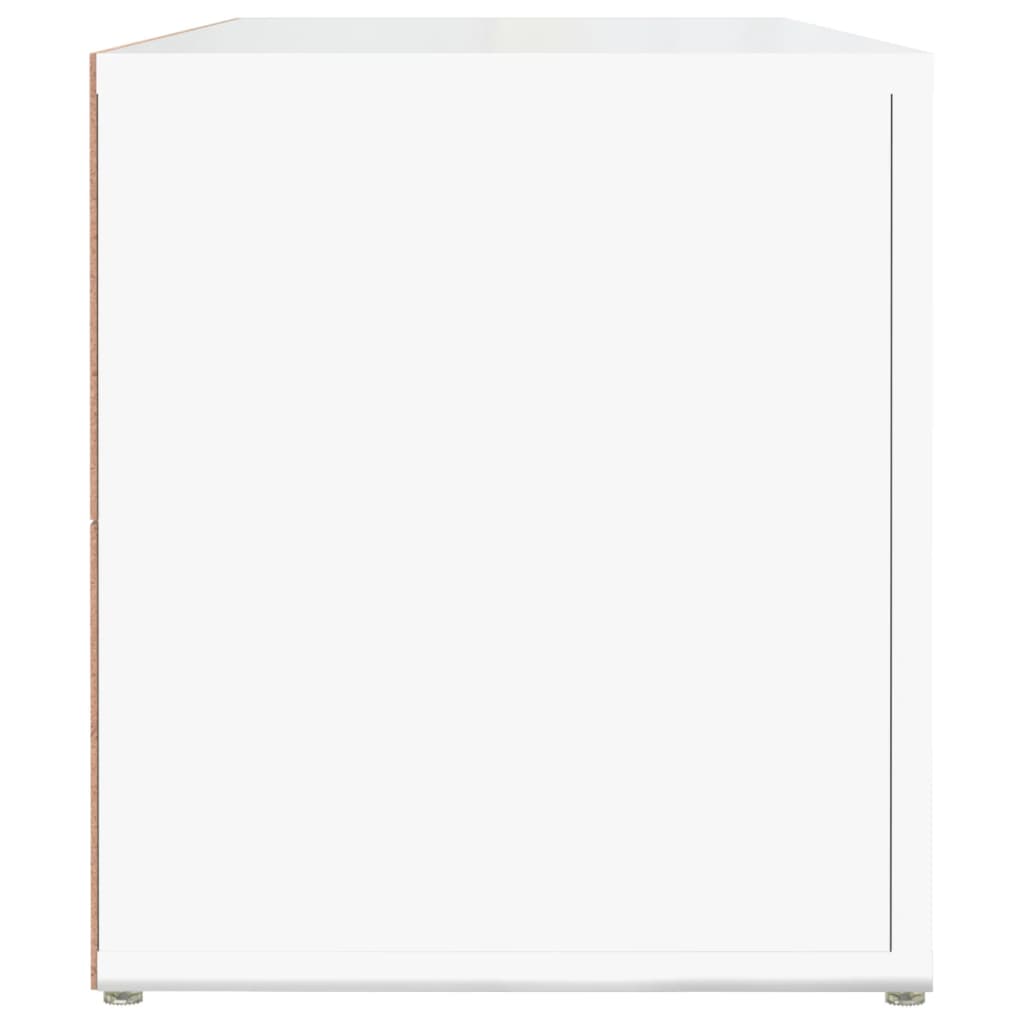vidaXL TV-Schrank Hochglanz-Weiß 100x31,5x35 cm Holzwerkstoff