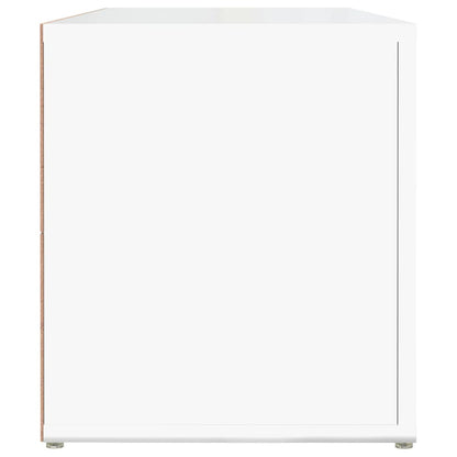 vidaXL TV-Schrank Hochglanz-Weiß 100x31,5x35 cm Holzwerkstoff
