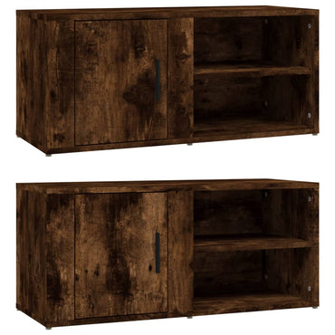 vidaXL TV-Schränke 2 Stk. Räuchereiche 80x31,5x36 cm Holzwerkstoff