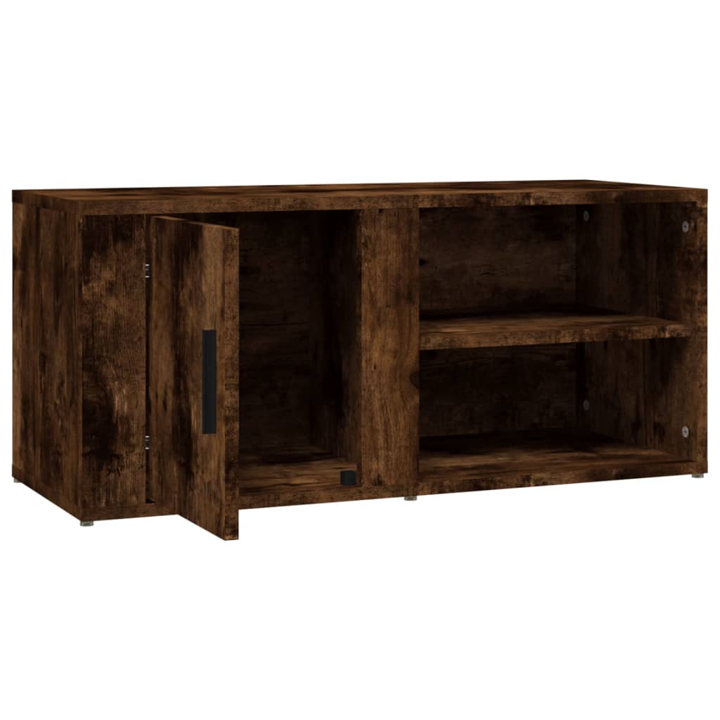 vidaXL TV-Schränke 2 Stk. Räuchereiche 80x31,5x36 cm Holzwerkstoff