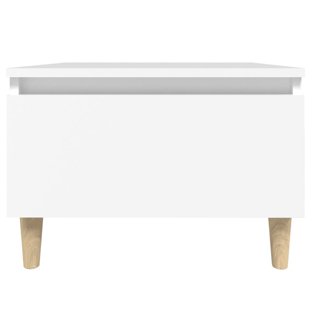 vidaXL Table d'appoint Blanc 50x46x35 cm Bois d'ingénierie