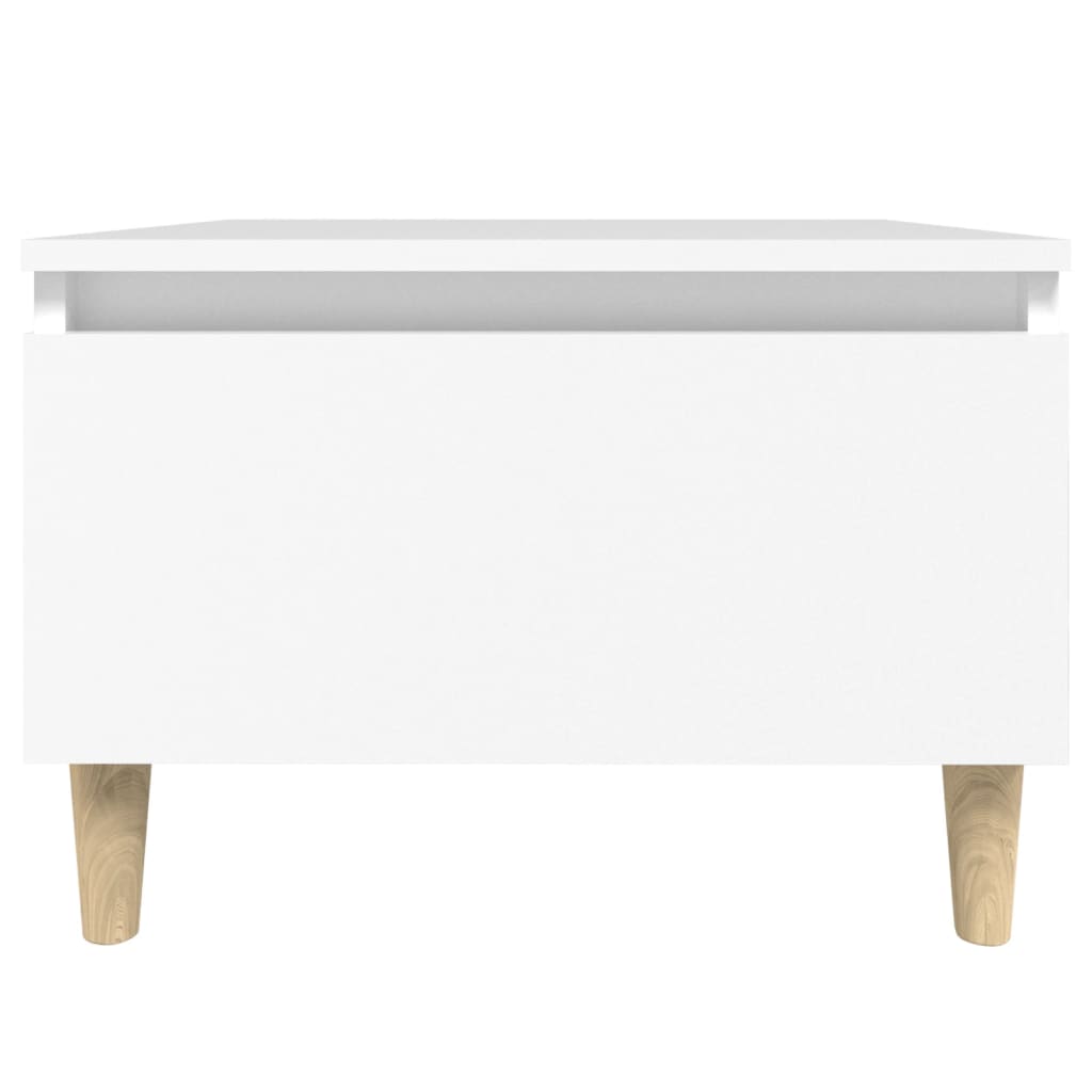 vidaXL Tables d'appoint 2 pcs Blanc 50x46x35 cm Bois d'ingénierie