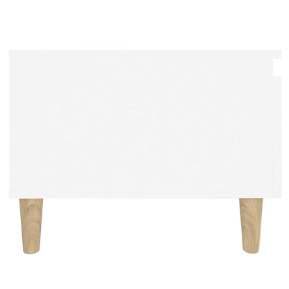 vidaXL Tables d'appoint 2 pcs Blanc 50x46x35 cm Bois d'ingénierie