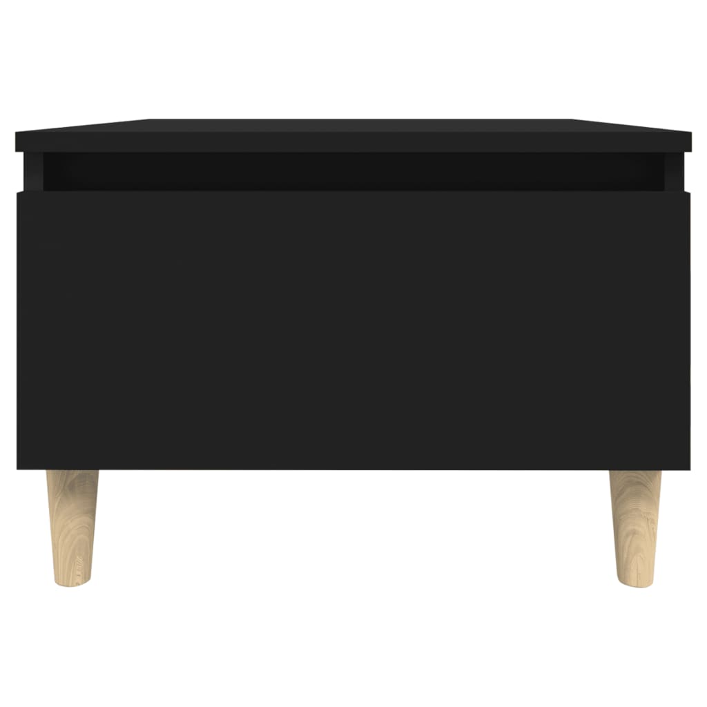 vidaXL Table d'appoint noir 50x46x35 cm Bois d'ingénierie