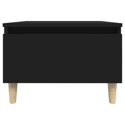 vidaXL Tables d'appoint 2 pcs Noir 50x46x35 cm Bois d'ingénierie