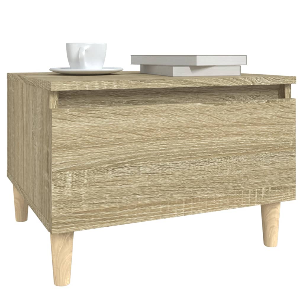 vidaXL Table d'appoint chêne sonoma 50x46x35 cm Bois d'ingénierie