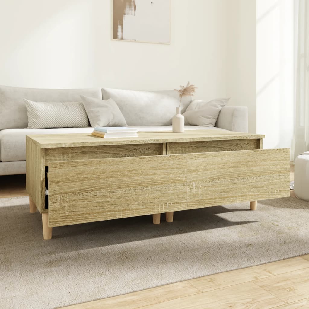 vidaXL Tables d'appoint 2 pcs Chêne Sonoma 50x46x35 cm Bois d'ingénierie