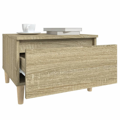 vidaXL Tables d'appoint 2 pcs Chêne Sonoma 50x46x35 cm Bois d'ingénierie