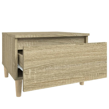 vidaXL Tables d'appoint 2 pcs Chêne Sonoma 50x46x35 cm Bois d'ingénierie
