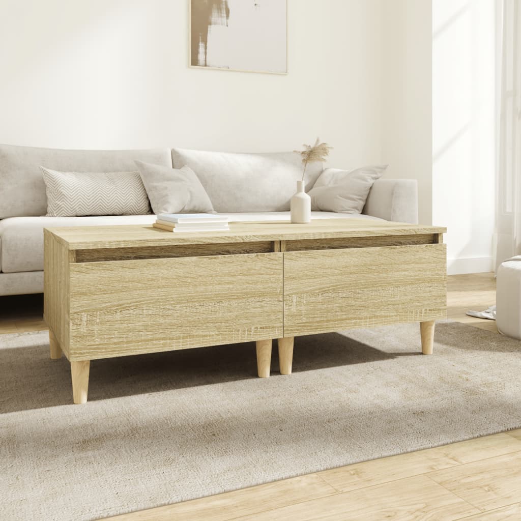 vidaXL Tables d'appoint 2 pcs Chêne Sonoma 50x46x35 cm Bois d'ingénierie