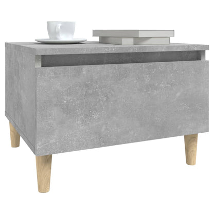vidaXL Table d'appoint Gris béton 50x46x35 cm Bois d'ingénierie