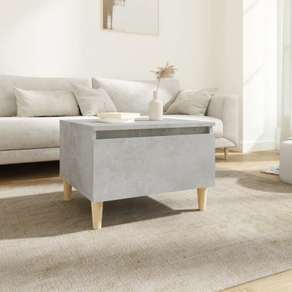 vidaXL Table d'appoint Gris béton 50x46x35 cm Bois d'ingénierie
