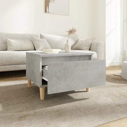 vidaXL Tables d'appoint 2 pcs Gris béton 50x46x35 cm Bois d'ingénierie