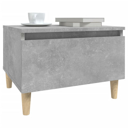 vidaXL Tables d'appoint 2 pcs Gris béton 50x46x35 cm Bois d'ingénierie