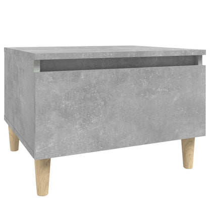 vidaXL Tables d'appoint 2 pcs Gris béton 50x46x35 cm Bois d'ingénierie