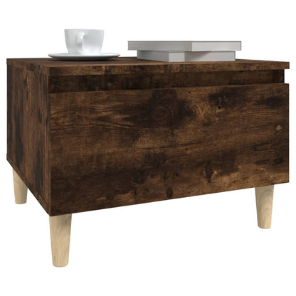 vidaXL Tables d'appoint 2 pcs Chêne fumé 50x46x35 cm Bois d'ingénierie