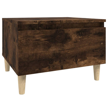 vidaXL Tables d'appoint 2 pcs Chêne fumé 50x46x35 cm Bois d'ingénierie