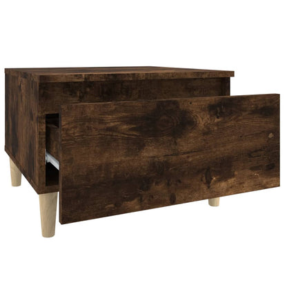 vidaXL Tables d'appoint 2 pcs Chêne fumé 50x46x35 cm Bois d'ingénierie
