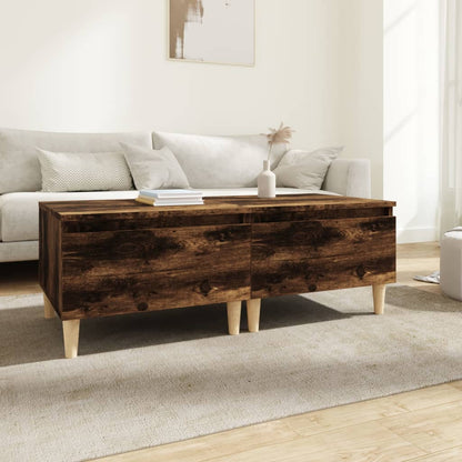 vidaXL Tables d'appoint 2 pcs Chêne fumé 50x46x35 cm Bois d'ingénierie