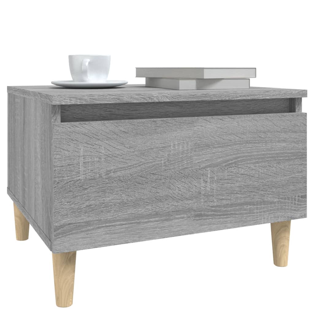 vidaXL Table d'appoint gris Sonoma 50x46x35 cm Bois d'ingénierie