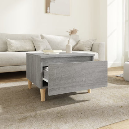 vidaXL Tables d'appoint 2 pcs Gris Sonoma 50x46x35 cm Bois d'ingénierie