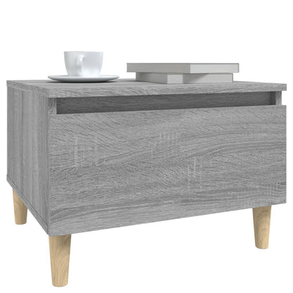 vidaXL Tables d'appoint 2 pcs Gris Sonoma 50x46x35 cm Bois d'ingénierie