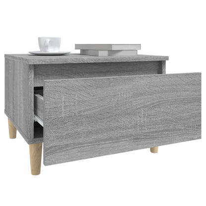 vidaXL Tables d'appoint 2 pcs Gris Sonoma 50x46x35 cm Bois d'ingénierie