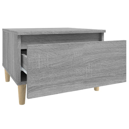vidaXL Tables d'appoint 2 pcs Gris Sonoma 50x46x35 cm Bois d'ingénierie