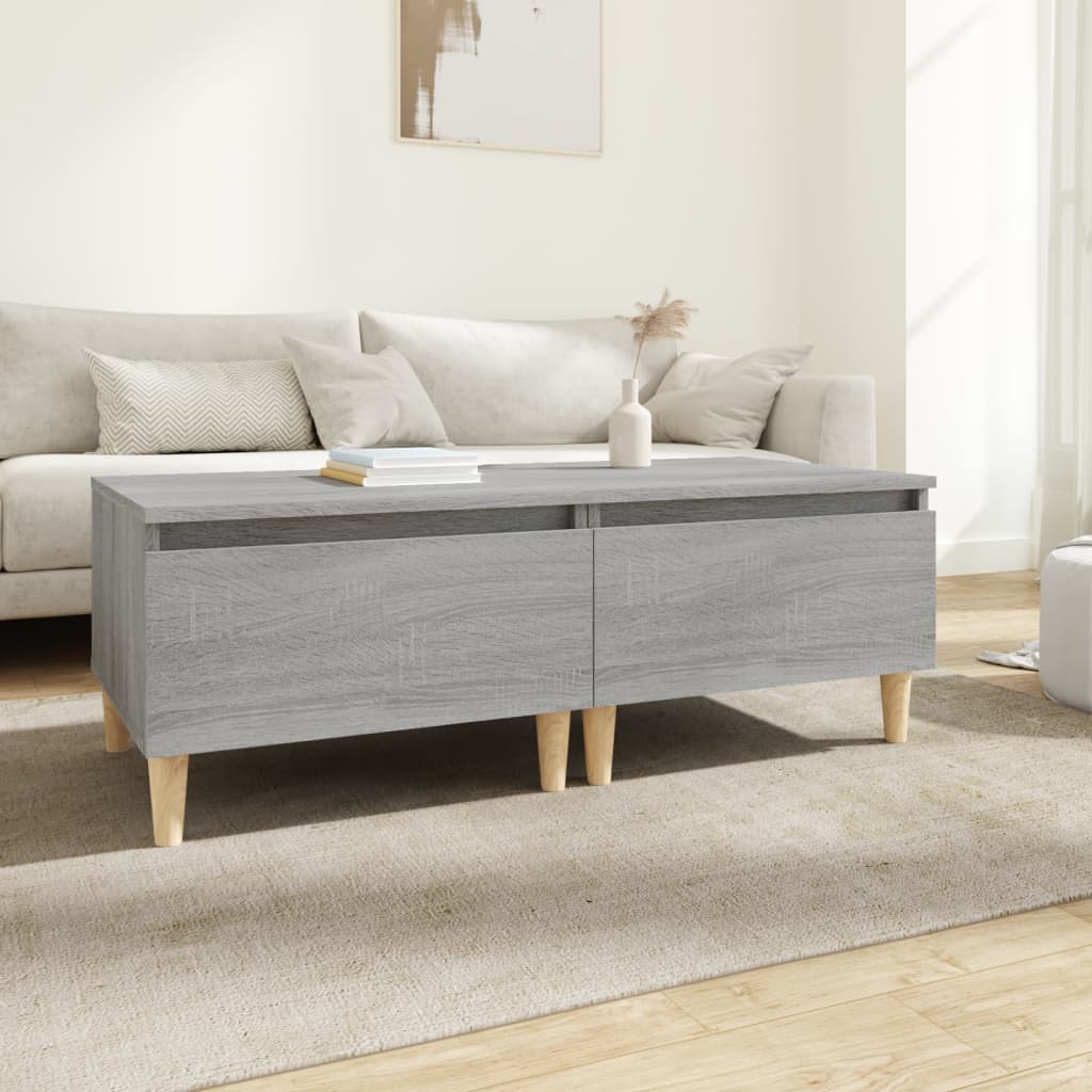 vidaXL Tables d'appoint 2 pcs Gris Sonoma 50x46x35 cm Bois d'ingénierie