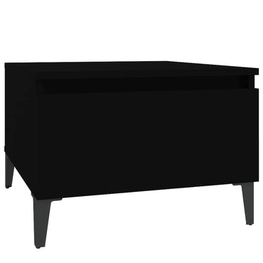 vidaXL Table d'appoint noir 50x46x35 cm Bois d'ingénierie
