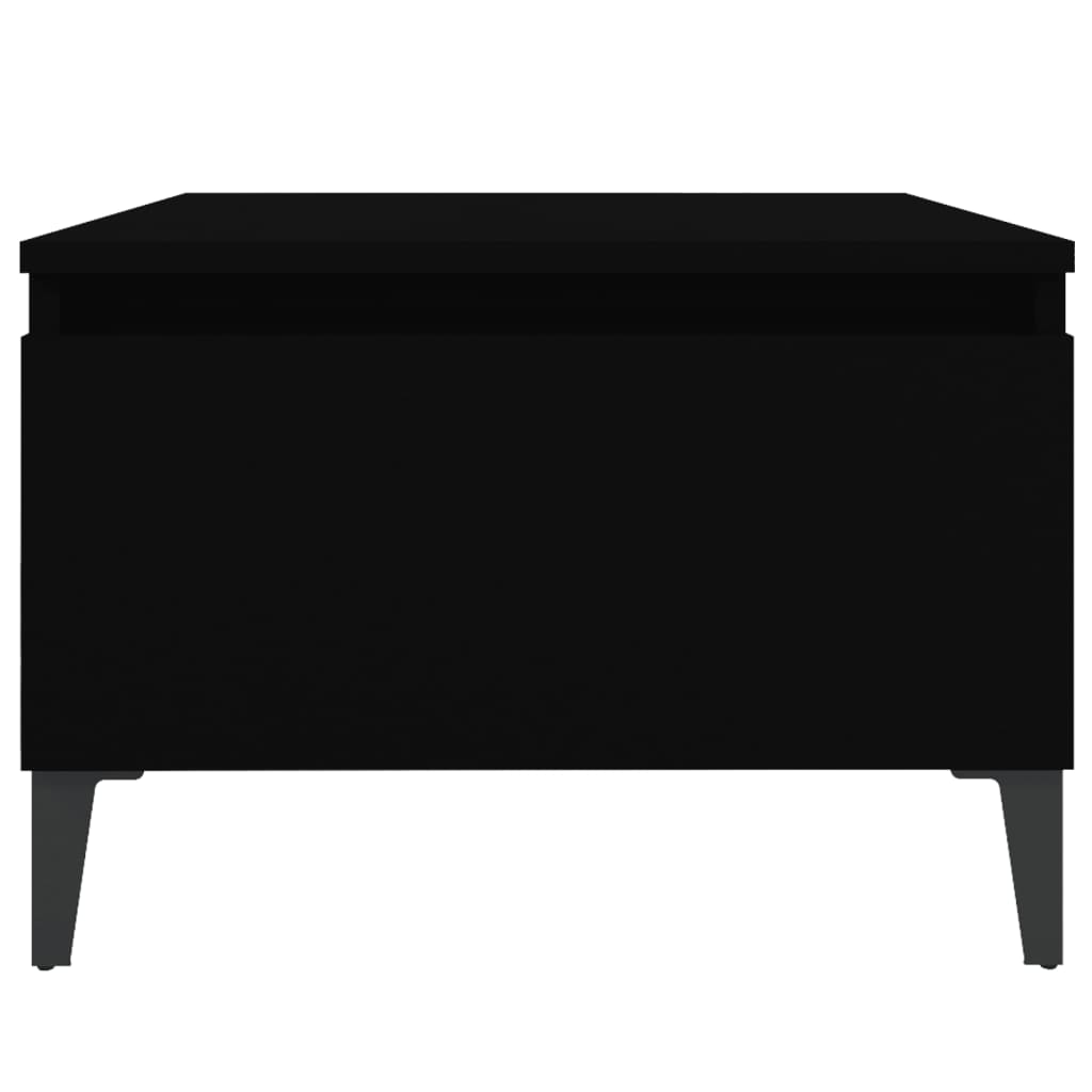 vidaXL Table d'appoint noir 50x46x35 cm Bois d'ingénierie