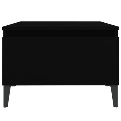vidaXL Table d'appoint noir 50x46x35 cm Bois d'ingénierie
