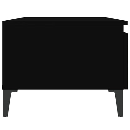 vidaXL Table d'appoint noir 50x46x35 cm Bois d'ingénierie