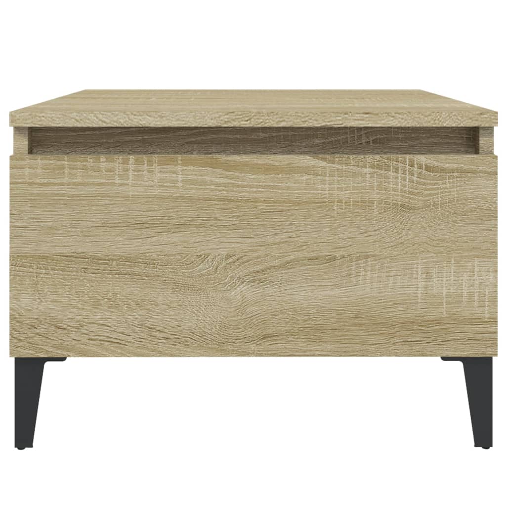 vidaXL Beistelltische 2 Stk. Sonoma-Eiche 50x46x35 cm Holzwerkstoff