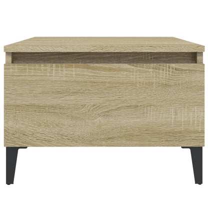 vidaXL Beistelltische 2 Stk. Sonoma-Eiche 50x46x35 cm Holzwerkstoff