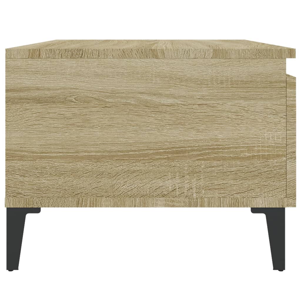 vidaXL Beistelltische 2 Stk. Sonoma-Eiche 50x46x35 cm Holzwerkstoff