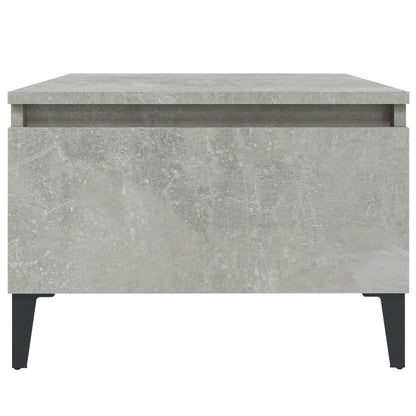 vidaXL Table d'appoint Gris béton 50x46x35 cm Bois d'ingénierie