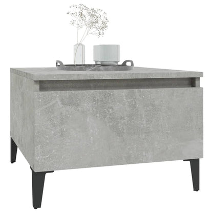 vidaXL Beistelltische 2 Stk. Betongrau 50x46x35 cm Holzwerkstoff