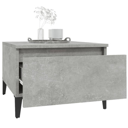vidaXL Beistelltische 2 Stk. Betongrau 50x46x35 cm Holzwerkstoff