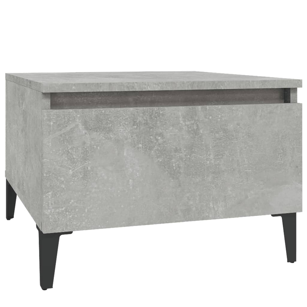 vidaXL Beistelltische 2 Stk. Betongrau 50x46x35 cm Holzwerkstoff