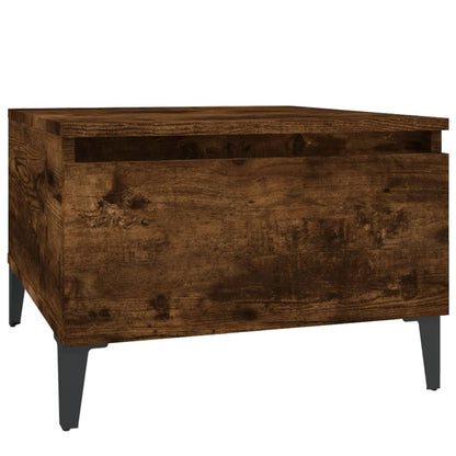 vidaXL Tables d'appoint 2 pcs Chêne fumé 50x46x35 cm Bois d'ingénierie