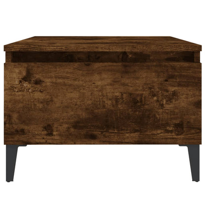 vidaXL Tables d'appoint 2 pcs Chêne fumé 50x46x35 cm Bois d'ingénierie
